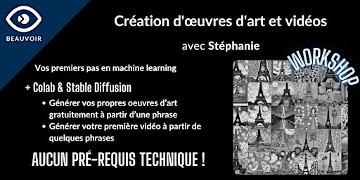 Hauptbild für Vos premiers pas en machine learning : création d'œuvres d'art et vidéos