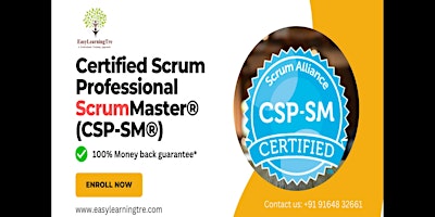(CSP-SM ) Training & Certification on 27-28-29 Jun 2024 by EasyLearningTre primary image