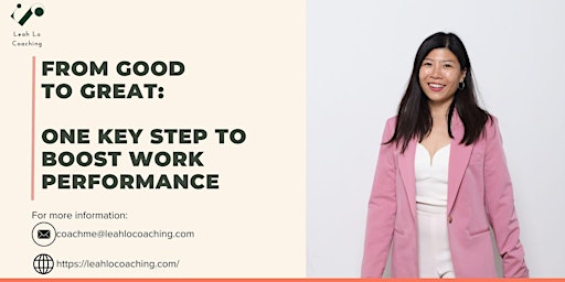 Primaire afbeelding van [Free Webinar] From Good to Great: One Key Step to Boost Work Performance