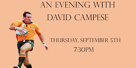 An Evening With David "campo" Campese  primary image
