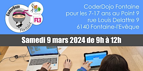 Primaire afbeelding van CoderDojo Fontaine -  09/03/2024