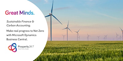 Great Minds Series:  Sustainable Finance - Make real progress to Net Zero. primary image