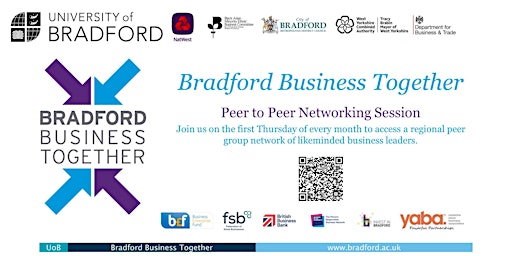 Imagem principal do evento Bradford Business Together: Peer-to-Peer Networking