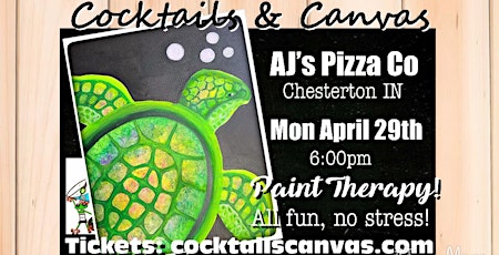 "The Tenacious Turtle" Cocktails and Canvas Painting Art Event