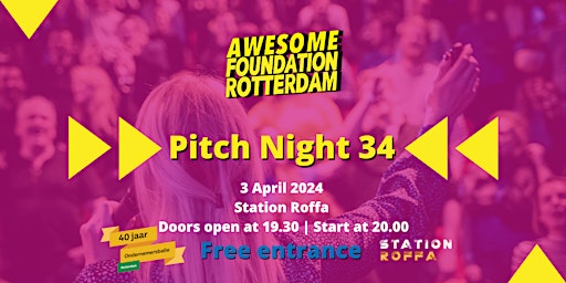 Image principale de Awesome Foundation Rotterdam - Pitch Night 34