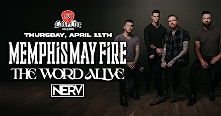 Memphis May Fire with The Word Alive and Nerv LIVE at Lava Cantina!