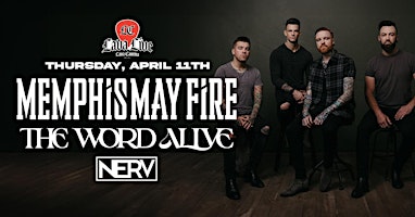 Primaire afbeelding van Memphis May Fire with The Word Alive and Nerv LIVE at Lava Cantina!
