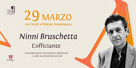 Ninni Bruschetta presenta "L'Officiante"