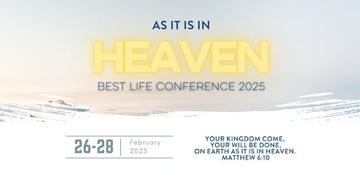 Imagem principal do evento Best Life Conference 2025: As it is in Heaven