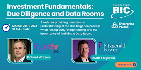 Investment Fundamentals: a webinar about Due Diligence and Data Rooms primary image