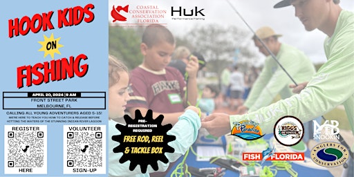 Imagen principal de 2024 Hook Kids on Fishing in Melbourne, FL