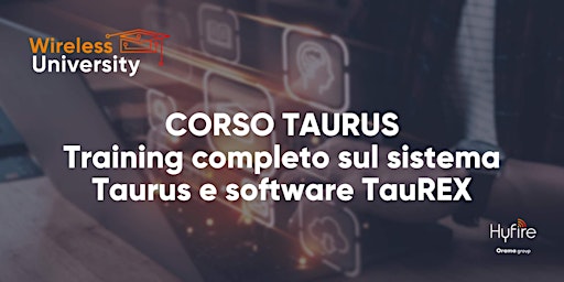 Taurus – Training Completo sul Sistema Taurus e Software TauREX primary image