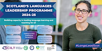 Scotland's Languages Leadership Programme 2024-25 primary image