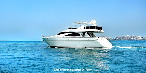Image principale de 2-6 Hour Yacht Rental - Diamond Jacuzzi 90ft 2023 Yacht Rental - Dubai