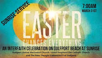 Primaire afbeelding van Interfaith Easter SUNRISE Celebration Service at Gulfport Beach