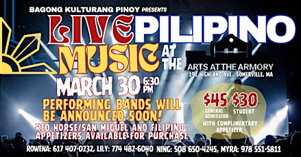 Live Filipino Music at The Armory