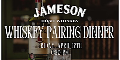 Imagem principal do evento Cape May Whiskey Pairing Dinner with Jameson Irish Whiskey