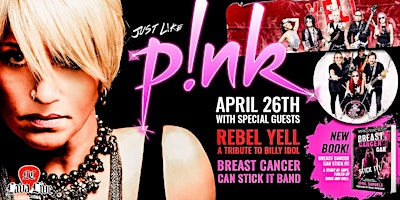 Primaire afbeelding van Just Like P!nk, Rebel Yell, Breast Cancer Can Stick It! Band