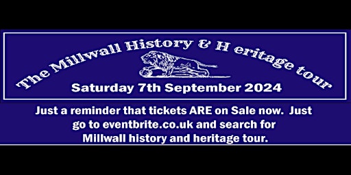 Imagem principal do evento Millwall FC History & Heritage Walking Tour - 25 Years on the Isle of Dogs