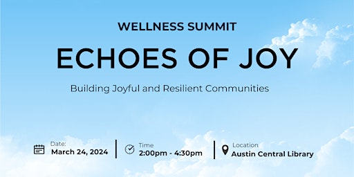 Echoes of Joy - Building Joyful and Resilient Communities primary image