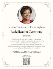 NJRC Dedication Ceremony for Senator Sandra Cunningham