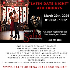 4th Fridays- Monthly Latin Date Night with Lessons in Glen Burnie!