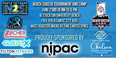Imagem principal do evento North to Shore Beach Soccer Tournament Presented by Atlantic City FC