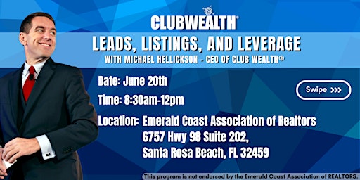 Imagen principal de Leads, Listings and Leverage | Santa Rosa Beach, FL