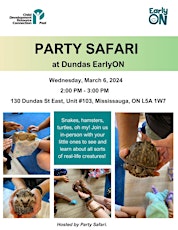 Imagem principal de CDRCP EarlyON Presents Party Safari at Dundas EarlyON. Free Event!