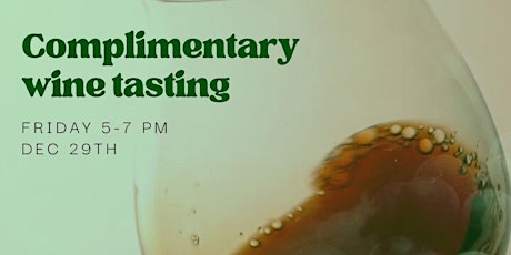 Complimentary Wine Tasting Night