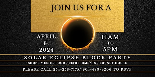 Primaire afbeelding van Solar Eclipse Block Party