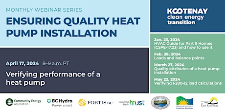 Quality Heat Pump Installations: Commissioning & Performance Verification