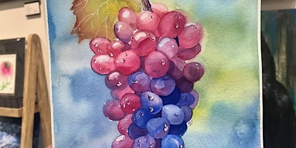 Watercolour Grapes