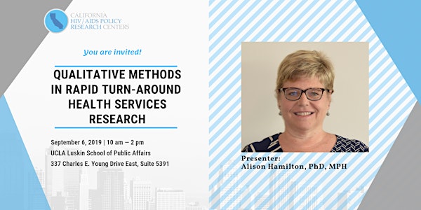 Qualitative Methods in Rapid Turn-Around Health Services Research