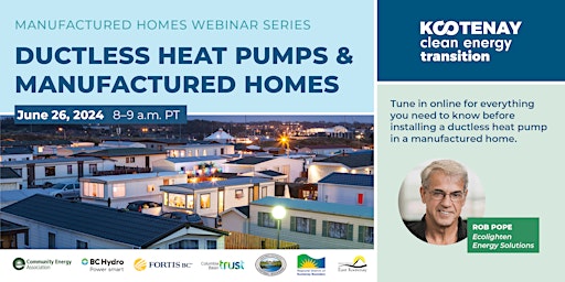 Manufactured Homes Webinar Series: Ductless Heat Pumps & Manufactured Homes primary image