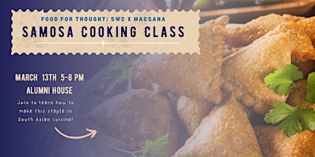 Food for Thought: SWC x MacSANA Cooking Class primary image