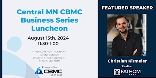 Image principale de Central MN CBMC Business Series Luncheon