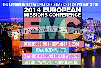 2014 European Missions Conference: "Zeal for My Father's House" primary image