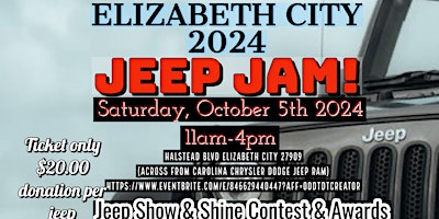 Imagem principal do evento Elizabeth City Jeep Jam, NC