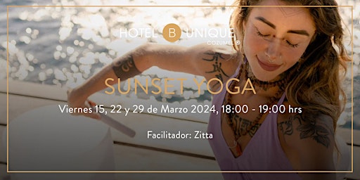 Imagem principal do evento Sunset Yoga by Hotel B Cozumel & B Unique
