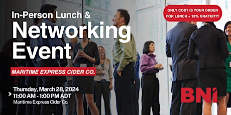 Imagen principal de In-Person Lunch & Networking Event