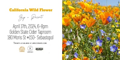 Image principale de California Wild Flower Paint Night!