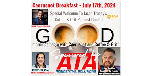 Hauptbild für Caerusnet 2024 Breakfast - Networking, Coffee & Grit