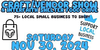 FISHVILLE FARMS SMALL BUSINESS SAT CRAFT/VENDOR SHOW & INTERFAITH SHELTER F