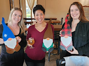 Paint A Gnome Wall Hanger (Wood) at Logan's Roadhouse with Creatively Carrie!