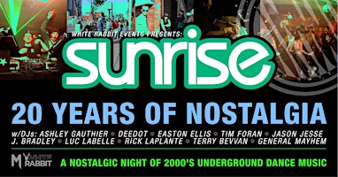 Image principale de Sunrise: 20 YEARS of Nostalgia!  (DRY EVENT)