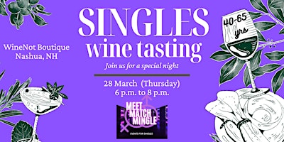 Imagem principal do evento Singles Wine tasting (40-65 years)