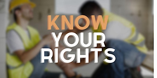 Primaire afbeelding van Know Your Rights! Personal Injury Workshp - HGSK Lawyers