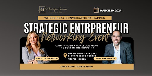 Primaire afbeelding van Strategic Entrepreneur Networking Event March 20, 2024