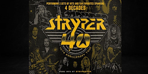 An Evening With Stryper 40th Anniversary Tour